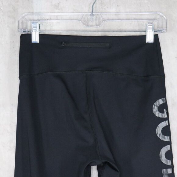 Good American Legging Womens Size 2 Black Spell Out Hi Rise Core Power Ankle‎ - Picture 6 of 8